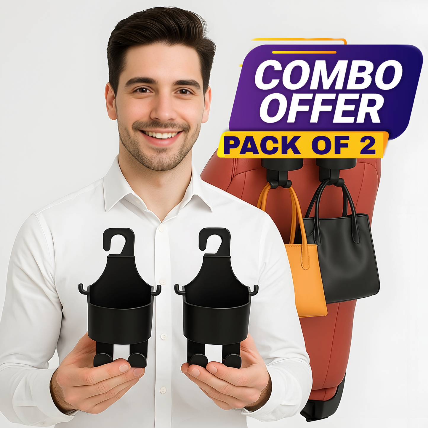 Car Seat Storage Holder Multi Functional (Pack of 2)