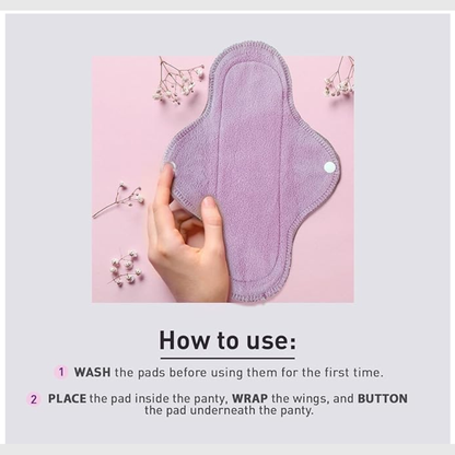 Reusable Sanitary Pads Washable ( PACK OF 4 )